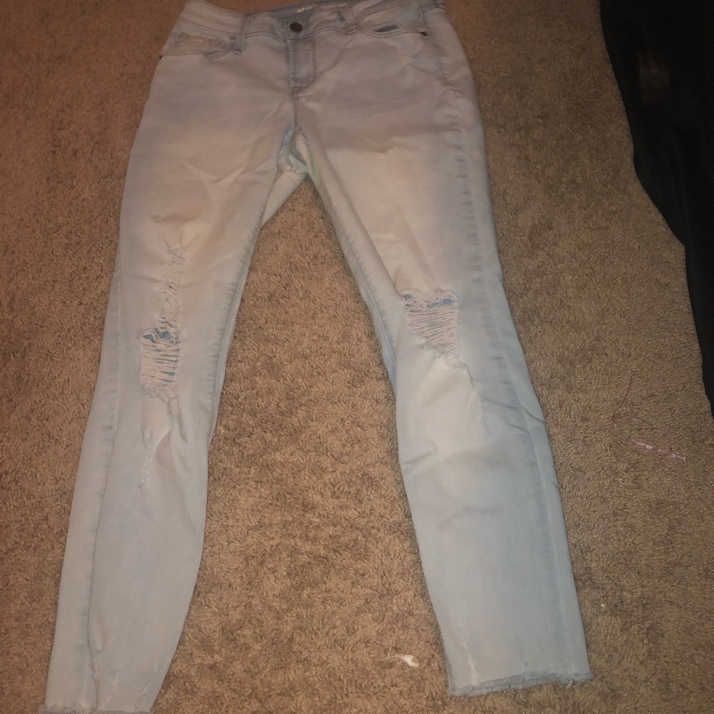 old navy “rockstar” mid rise skinny jeans